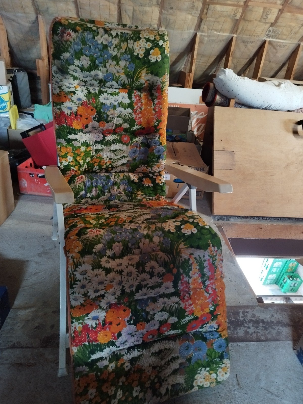 Vintage tuinzetel, Tuin en Terras, Ophalen