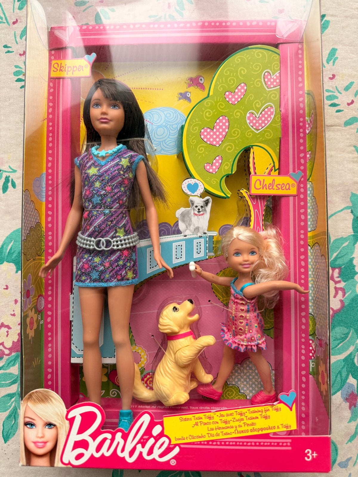 Barbie Skipper & Chelsea met puppy – Sisters Train Taffy, Ophalen of Verzenden, Nieuw, Barbie
