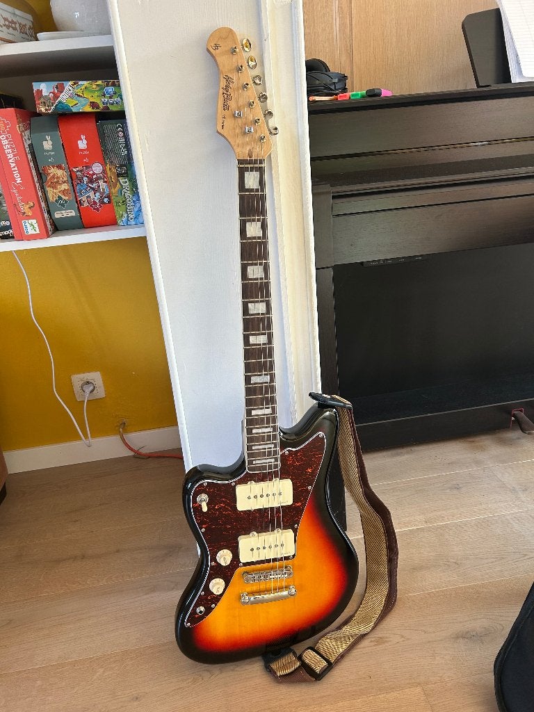 Guitare électrique gaucher - Harley Benton, Musique & Instruments, Enlèvement, Comme neuf, Autres marques