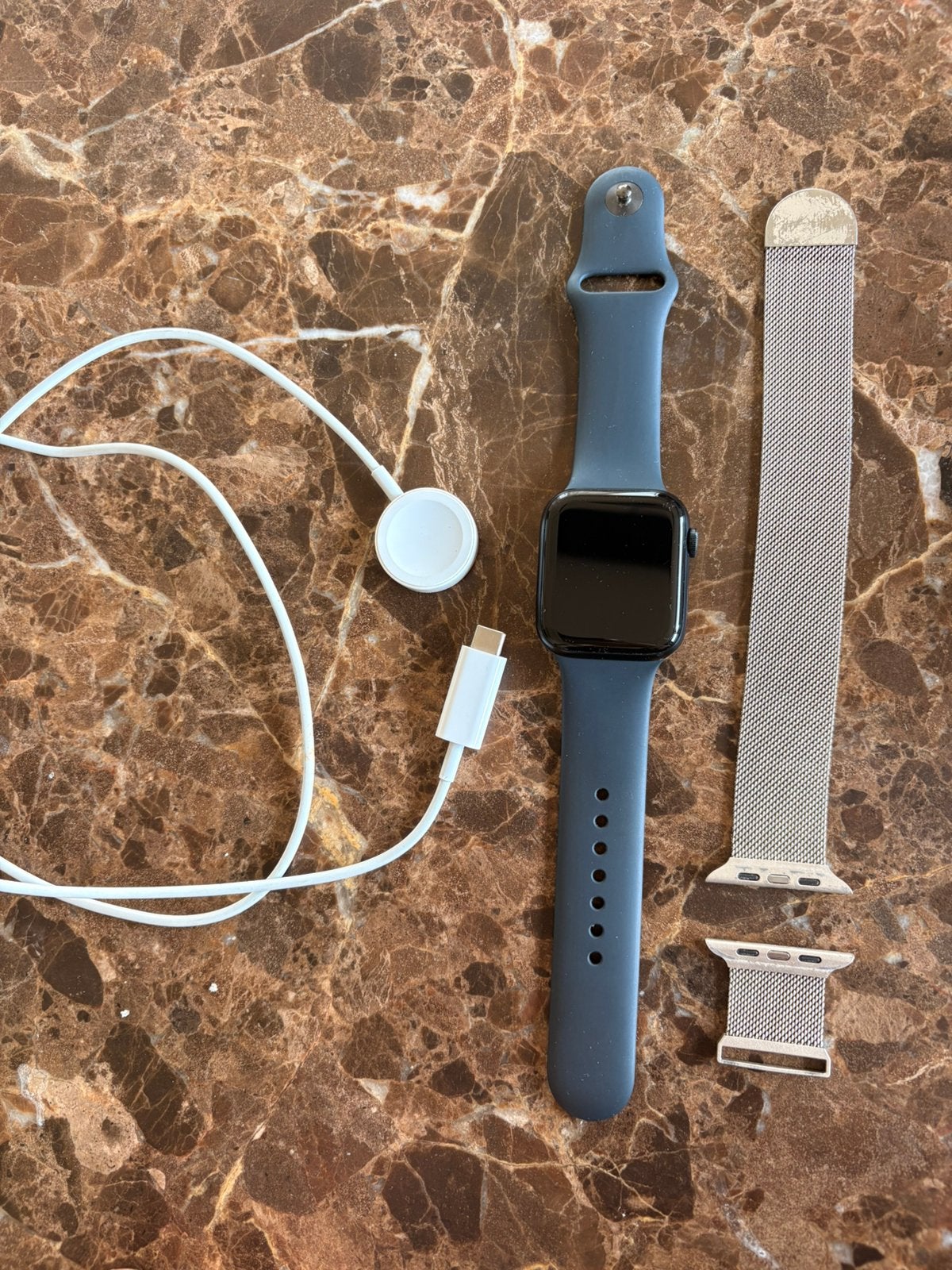 Apple watch SE (2de generatie) 44mm, Ophalen, Zo goed als nieuw, Zwart