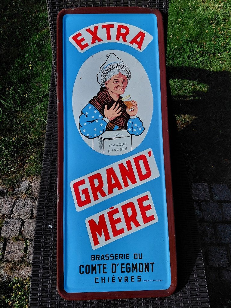 plaque émaillée, Collections, Marques & Objets publicitaires, Enlèvement, Utilisé, Panneau publicitaire