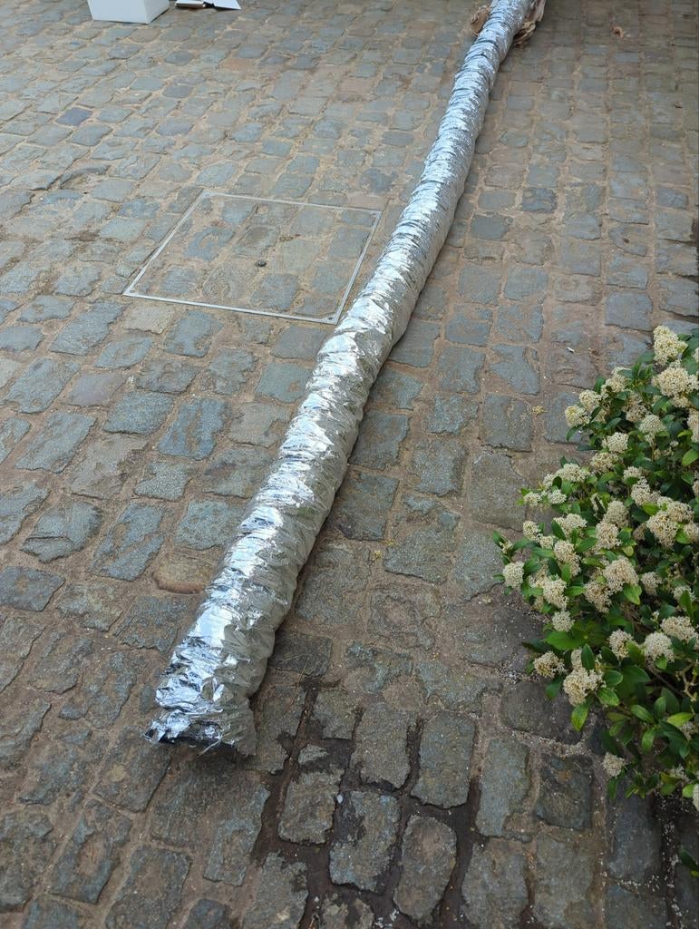 Ventilatie flexibel diameter 100 lengte 5m. Geïsoleerd., Ophalen