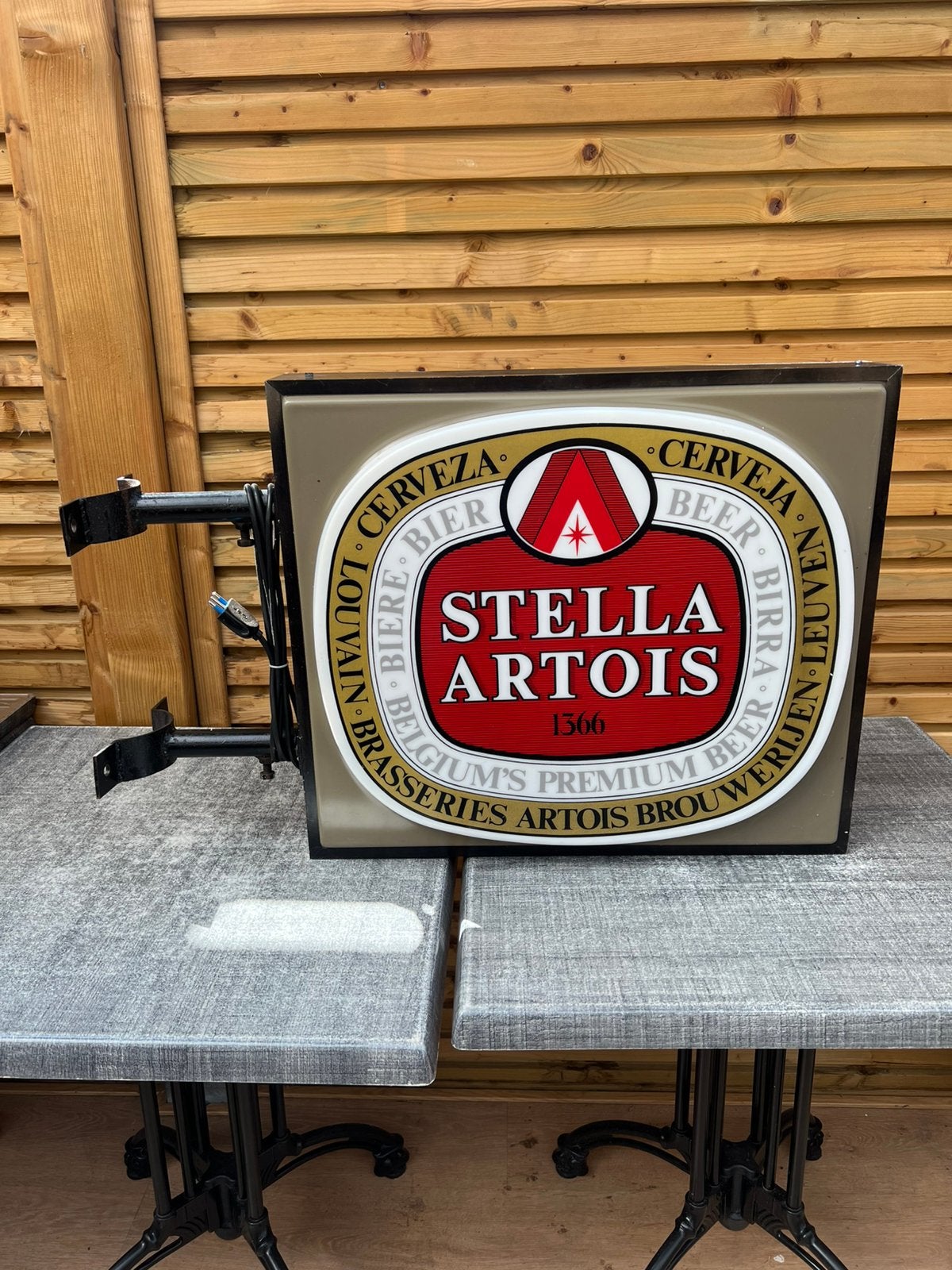 Stella artois verlicht bord, Ophalen, Gebruikt