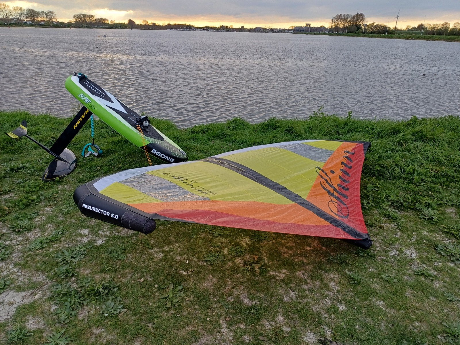 Wing Shinn resurrector 5m2 zonder herstelling/schade, Sports nautiques & Bateaux, Aile de surf, Enlèvement