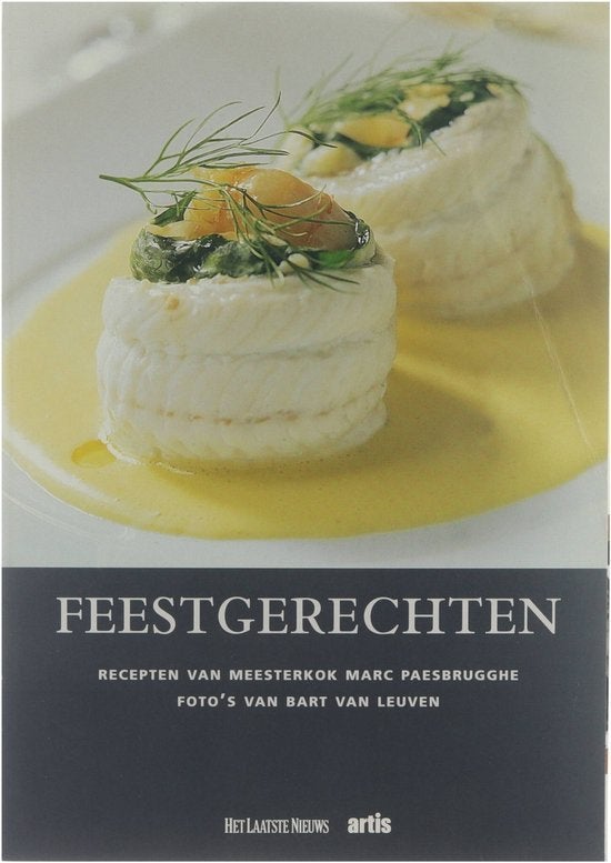 boek: feestgerechten +de lekkerste recepten/Marc Paesbrugghe, Boeken, Kookboeken, Ophalen of Verzenden, Zo goed als nieuw