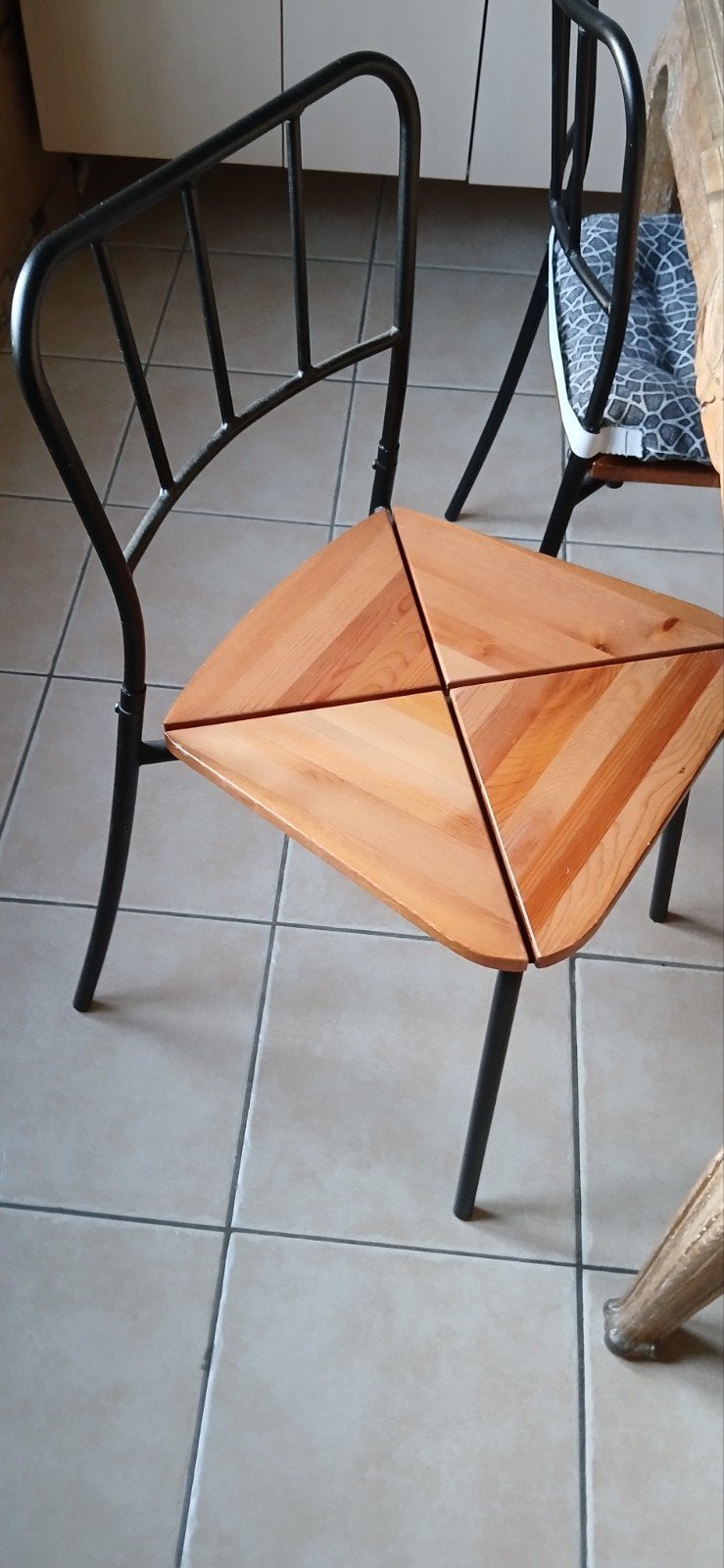 Chaises vintage IKEA Agne – Lot de 6 ou Lot de 4, Maison & Meubles, Enlèvement, Noir, Bois, Une