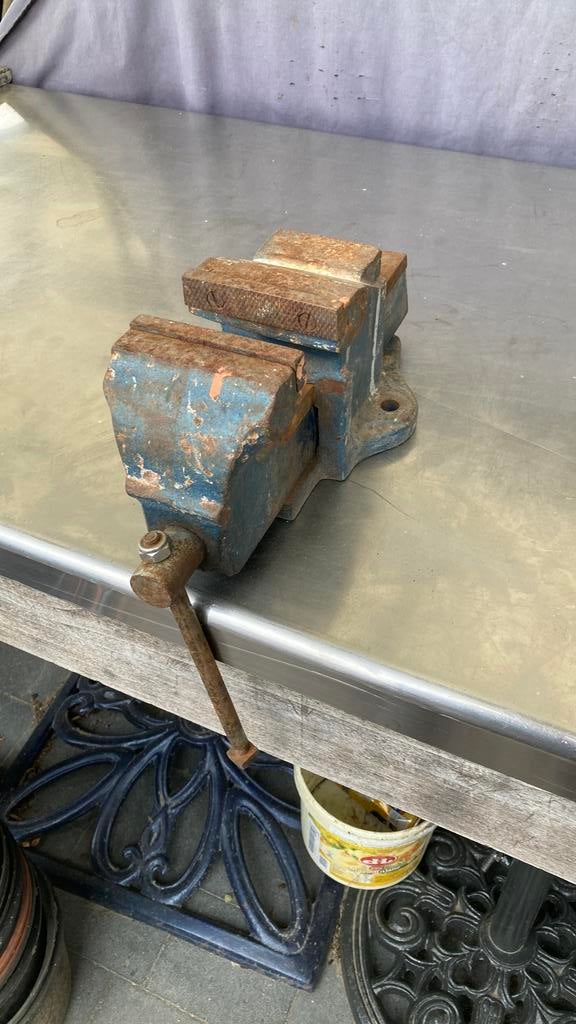 Bankschroef, Ophalen, Gebruikt, Bankschroef