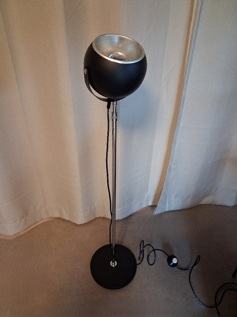 Retro jaren 60 vloerlamp 'Eyeball' lamp, verstelbaar, Ophalen, Gebruikt, Metaal, 100 tot 150 cm