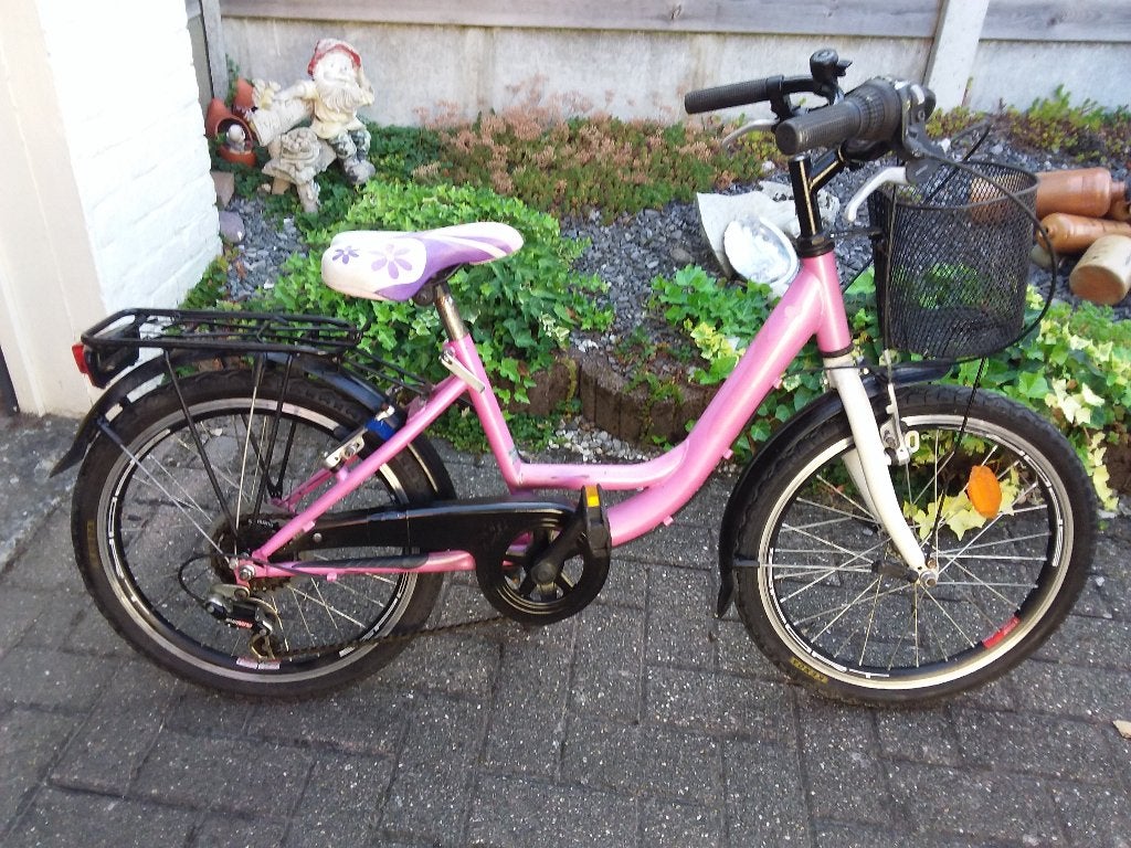 Meisjesfiets, Fietsen en Brommers, Ophalen, Gebruikt, 20 inch