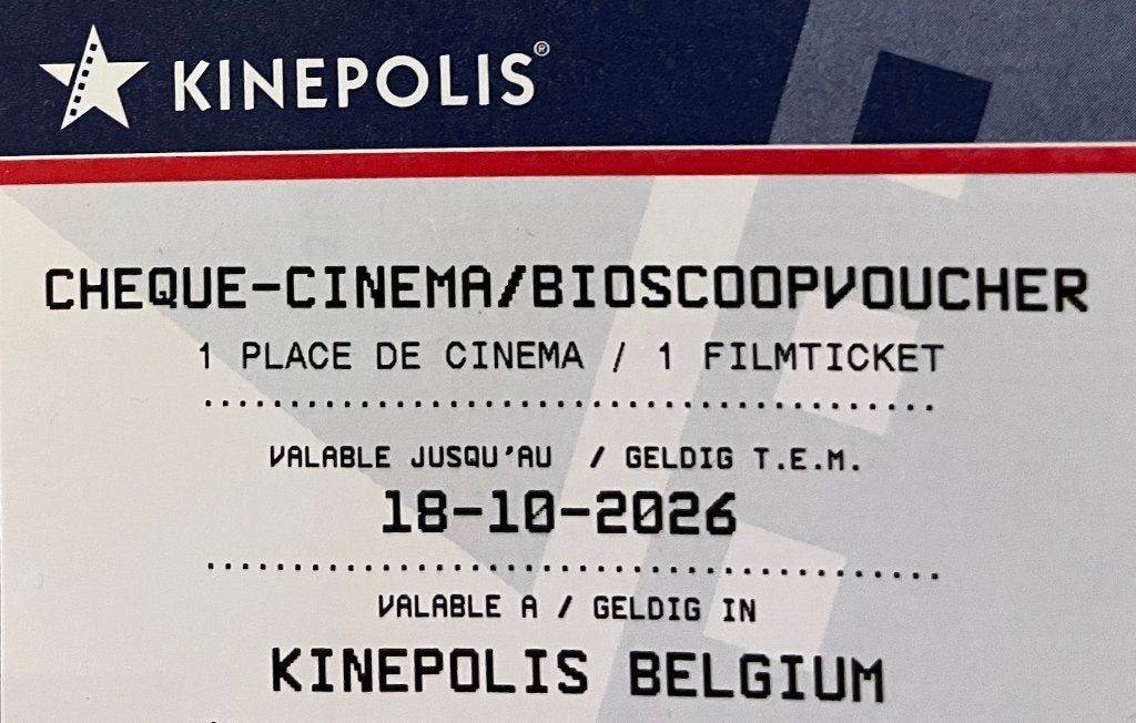 2 KINEPOLIS cinema tickets, Tickets & Billets, Deux personnes