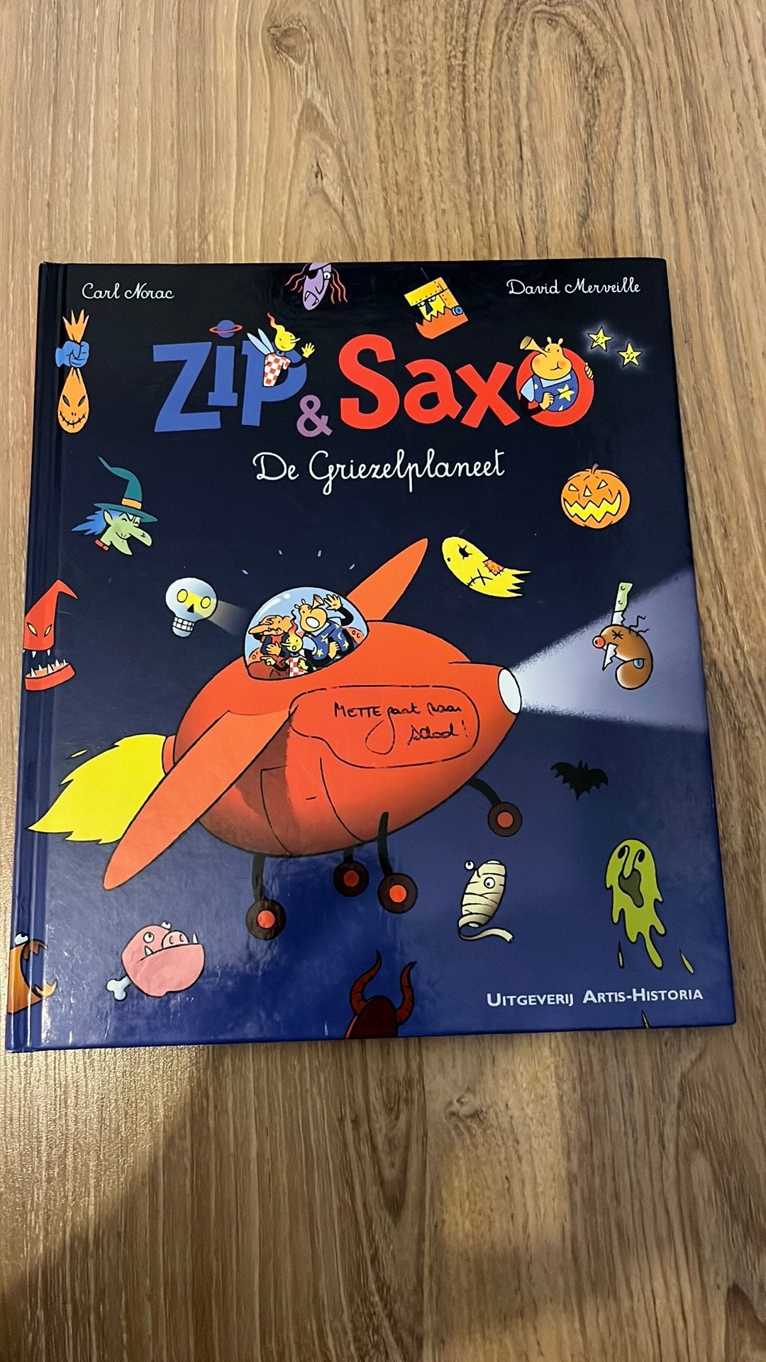 Voorleesboek zip en saxo de griezelplaneet, Enlèvement ou Envoi, Utilisé, 2 à 3 ans
