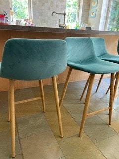 La Redoute '' Lavergne '' bar stoelen - 4x, Ophalen, Kunststof, Gebruikt, 60 tot 90 cm