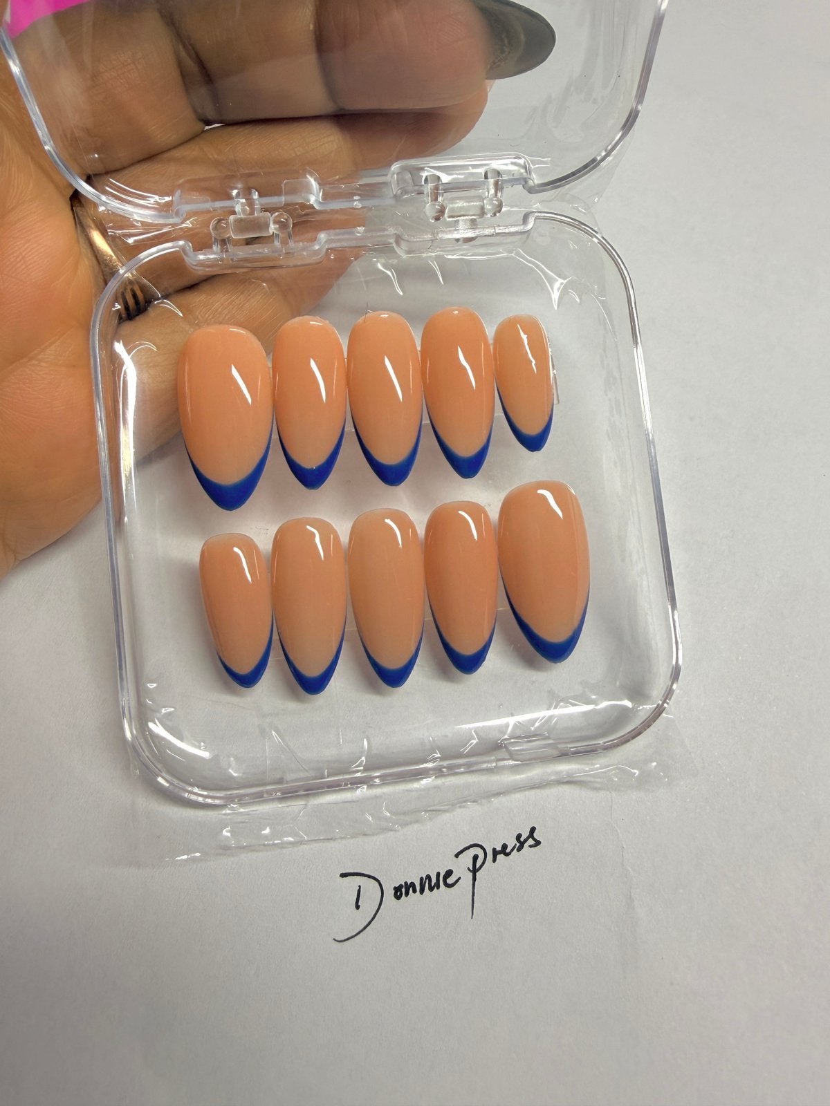 Press On Nails Meduim Almond nail size M, Enlèvement ou Envoi, Comme neuf