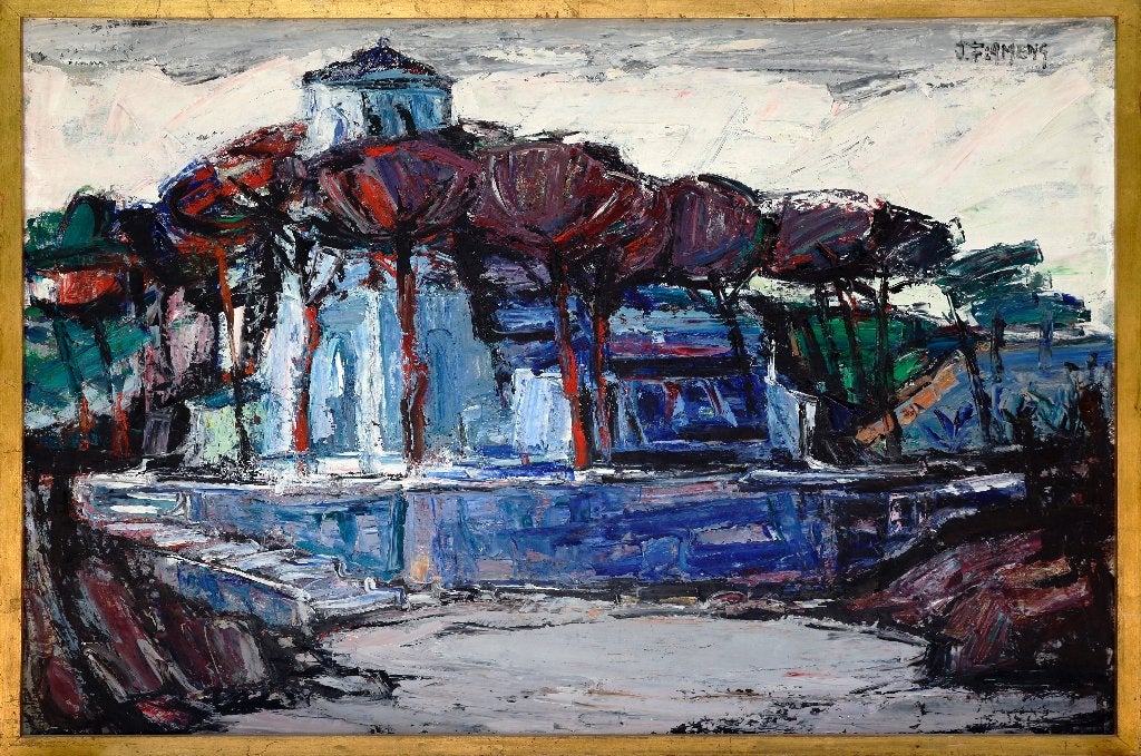 Peinture à l'huile de Jan Flameng, Enlèvement ou Envoi, Peinture à l'huile, Paysage, Expressionniste