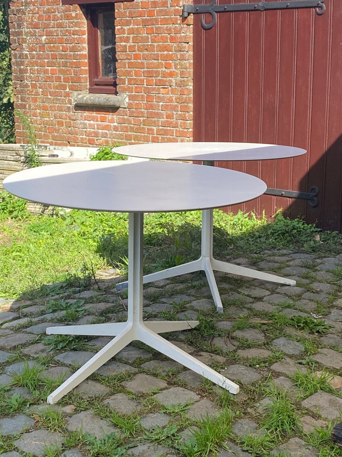 Ronde terrastafels, Tuin en Terras, Ophalen, Gebruikt, Rond