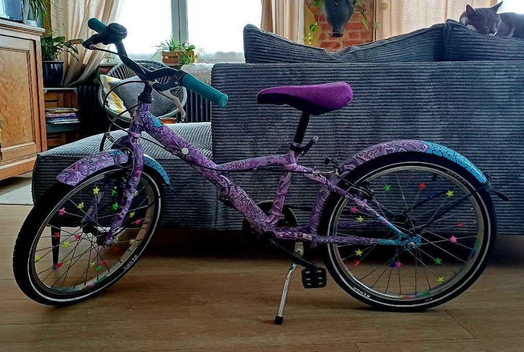 20" meisjesfiets, Fietsen en Brommers, Ophalen, Gebruikt, Velgrem, 20 inch of meer