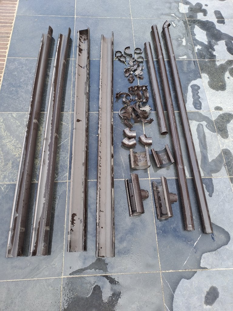Dakgoot, Ophalen, Gebruikt, PVC, Dakgoot