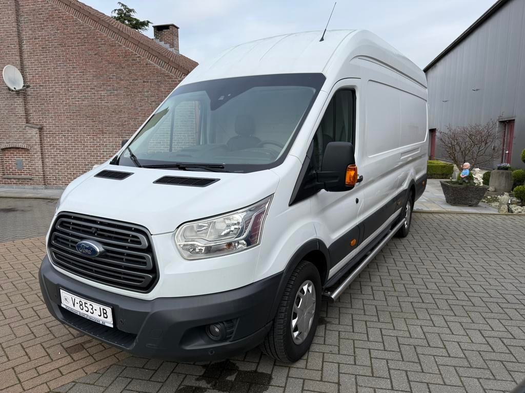 Ford transit L4 H3 met nagel nieuwe motor in ! Euro 6, Voorwielaandrijving, Wit, Leder, Bedrijf