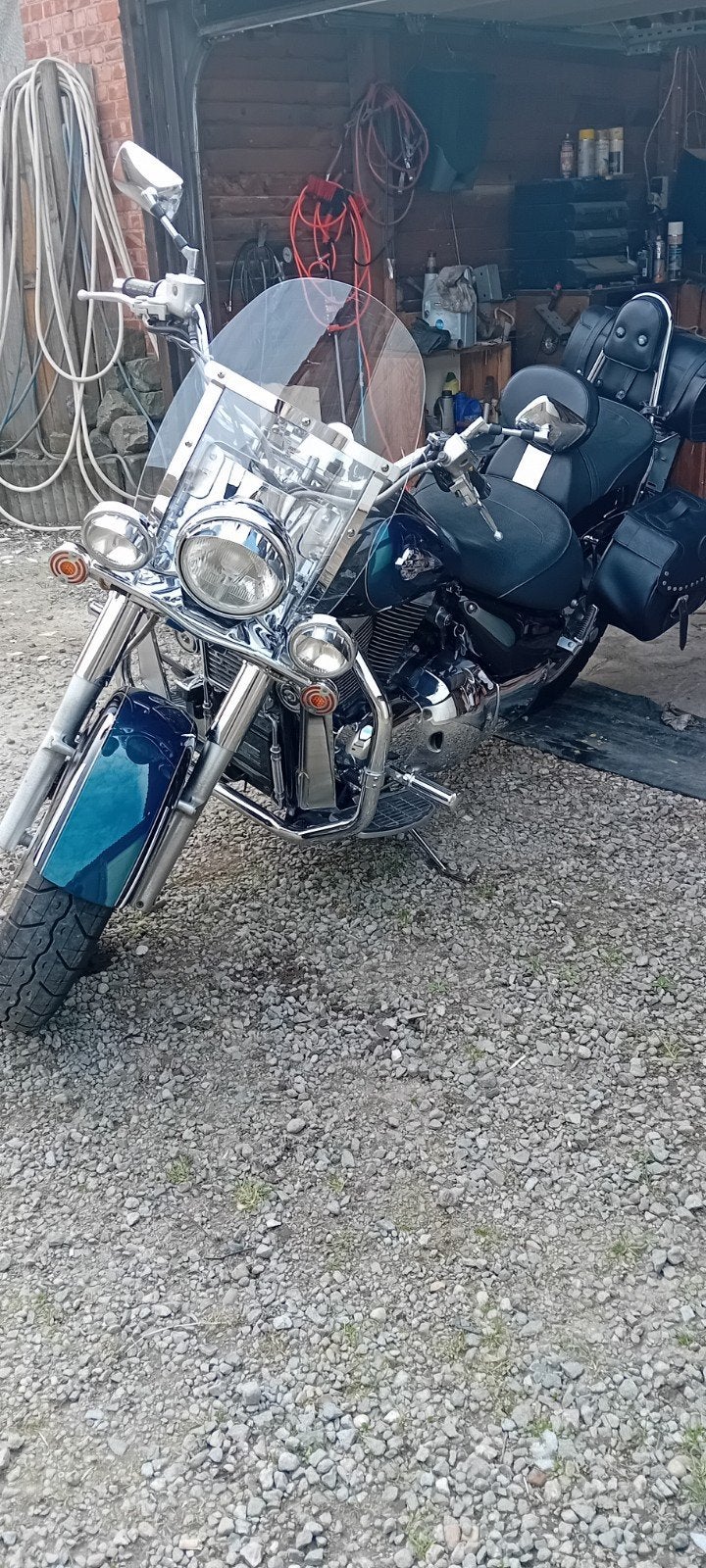 moteren, Motoren, 2 cilinders, Cardan-aandrijving, Chopper, Gebruikt
