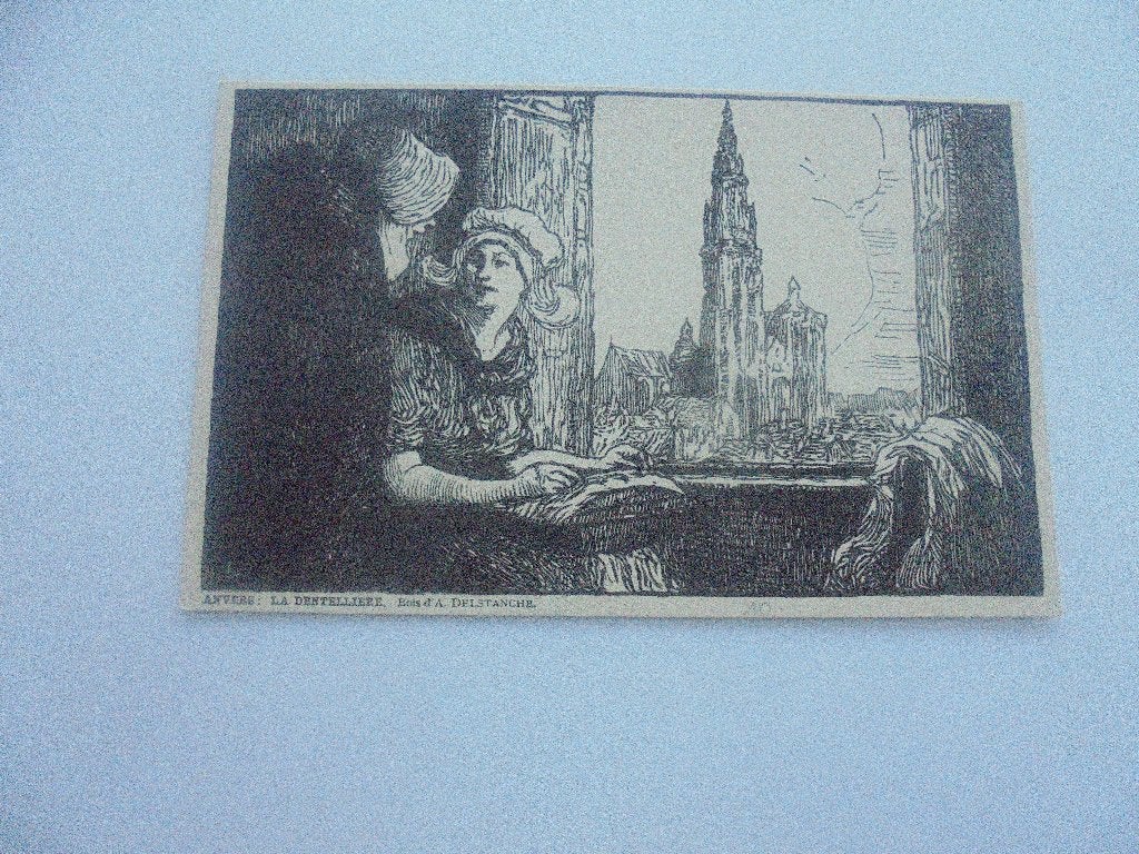 kantklossen, Ophalen of Verzenden, 1920 tot 1940, Ongelopen, Klederdracht