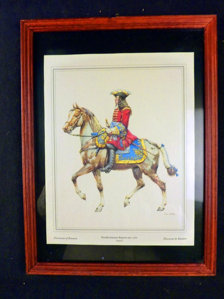 5 paardenprints in mooie houten kader, Antiek en Kunst, Ophalen of Verzenden, Foto, Prent, Ingelijst