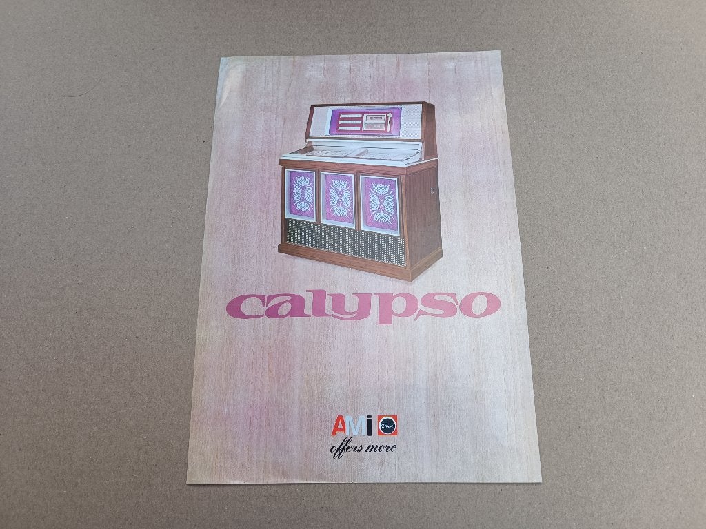 Flyer: Rowe-AMi MM6/ Calypso (1971) jukebox, Collections, Machines | Jukebox, Ami, Envoi