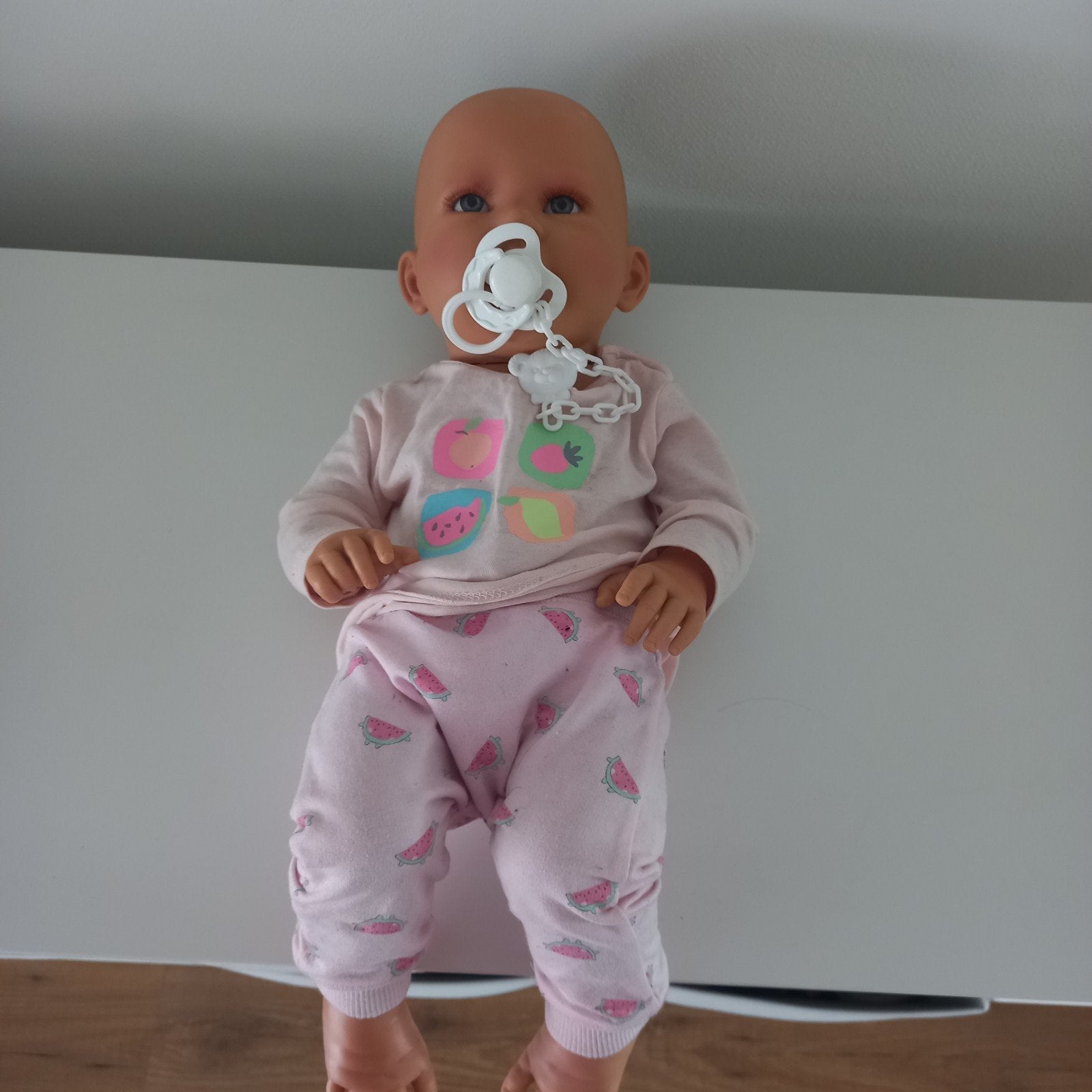 Levensechte babypop meisje fullbody, Kinderen en Baby's, Ophalen, Zo goed als nieuw, Babypop