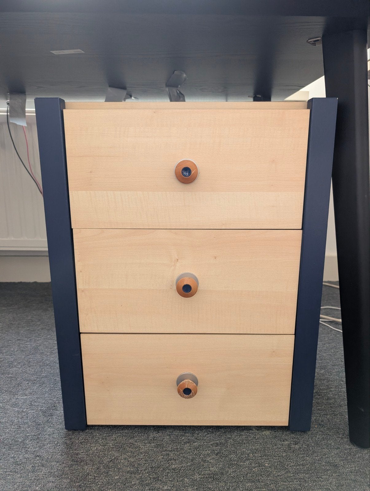 Nachtkastje/ladekastje met 3 lades, Huis en Inrichting, Slaapkamer | Nachtkastjes, Ophalen, Gebruikt, Minder dan 45 cm, 55 tot 70 cm