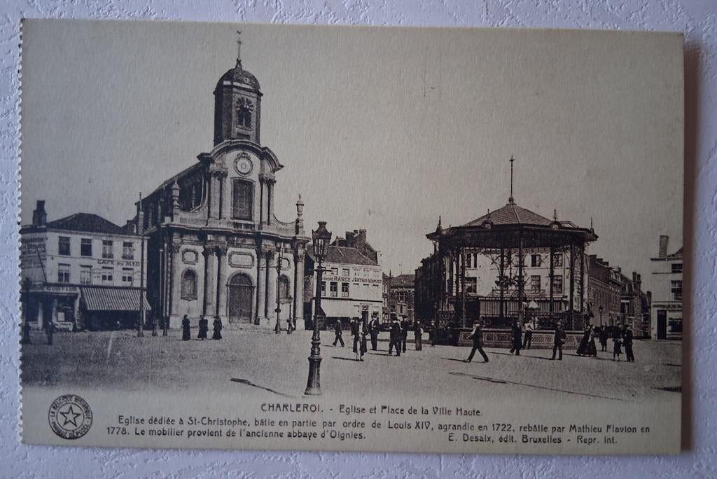 Vintage Postkaart Charleroi, Verzamelen, Ophalen of Verzenden