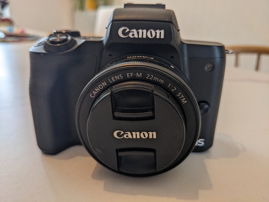 Caméra Canon EOS M50 + objectif EF-M 22mm f/2 + accessoires, Sans zoom optique, Canon, Comme neuf, Autres types