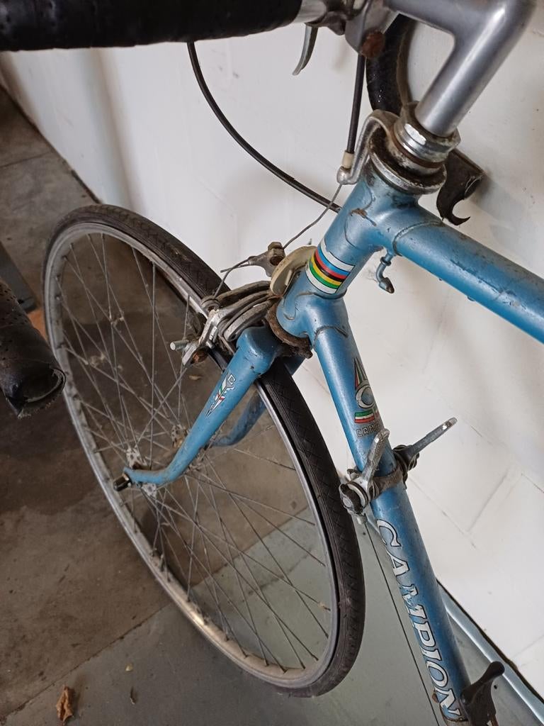 Vintage koersfiets, Ophalen