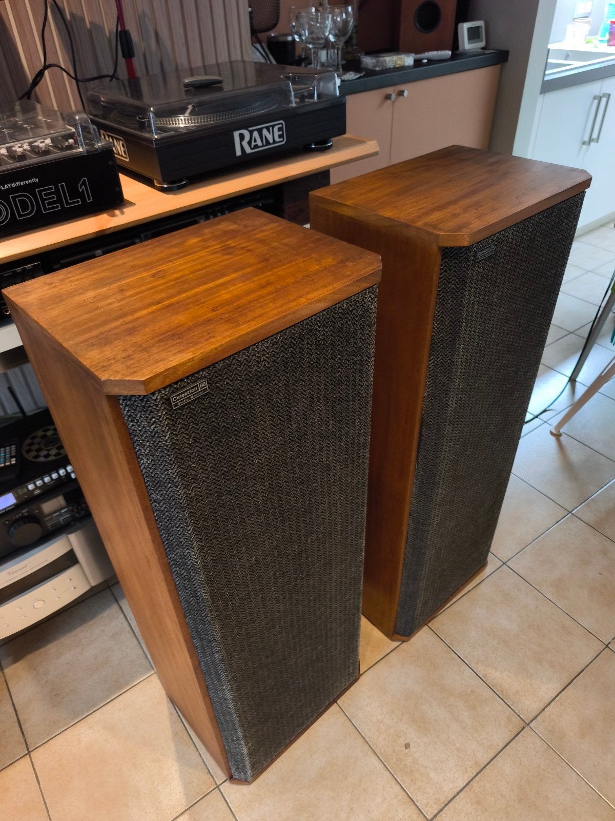vintage ditton 66 celestion 3 voies, Enlèvement ou Envoi, Enceinte colonne