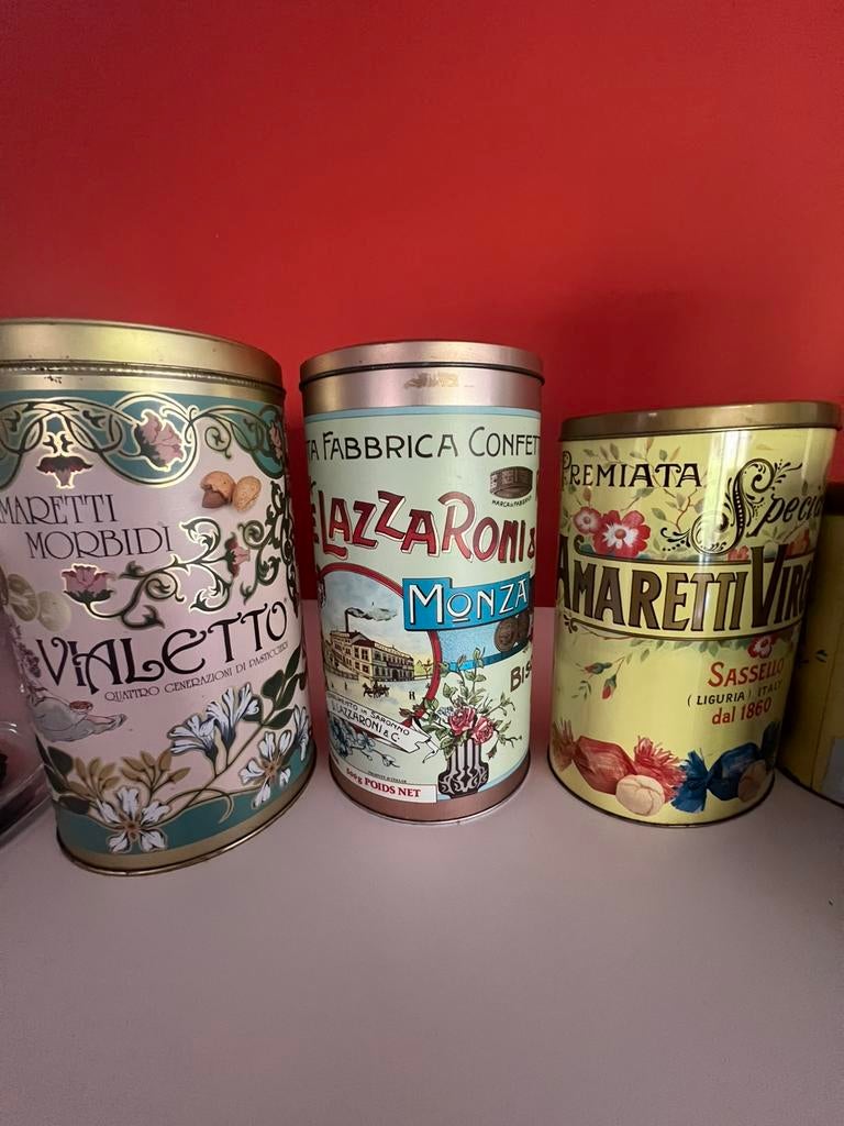 Italiaanse blikken, Verzamelen, Blikken, Ophalen, Zo goed als nieuw