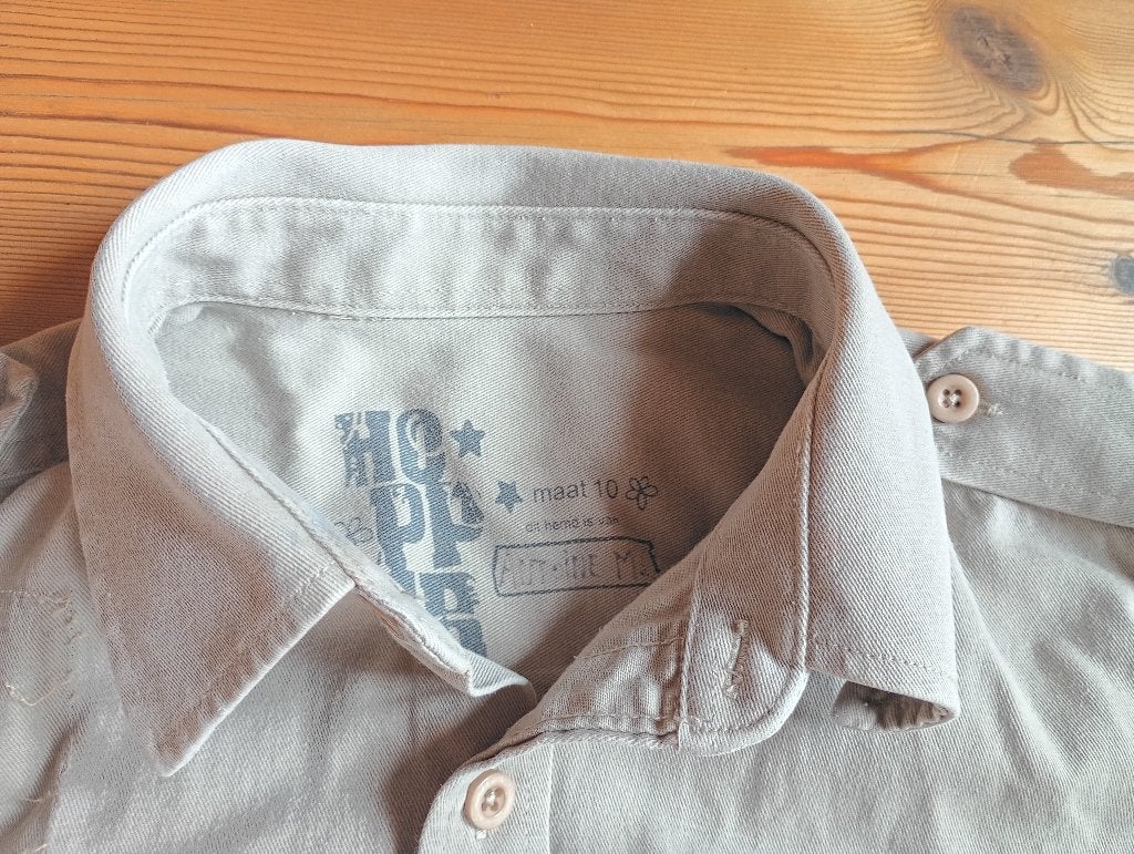 Hopper scoutshirt van 10 jaar oud, Verzamelen, Ophalen, Gebruikt, Kleding