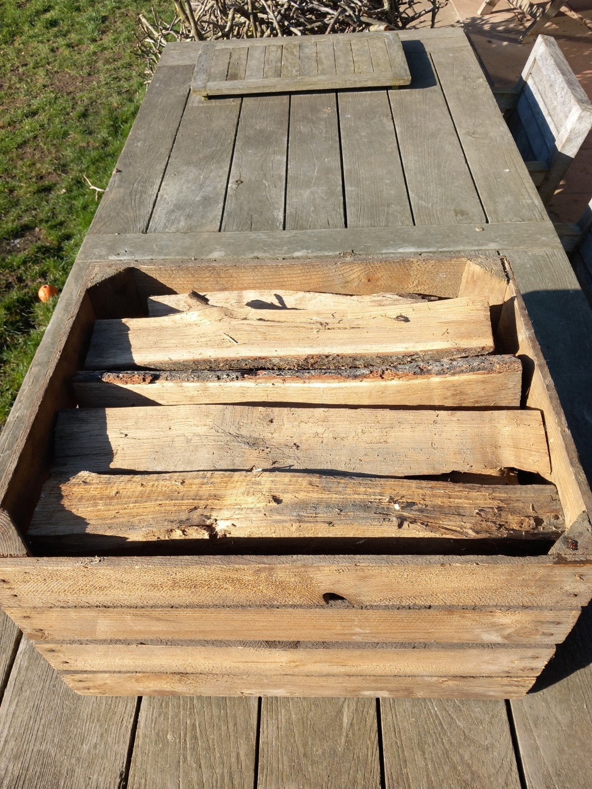Eikenhout in premium fruitkist. Ideaal voor de BBQ, Ophalen of Verzenden, Eikenhout