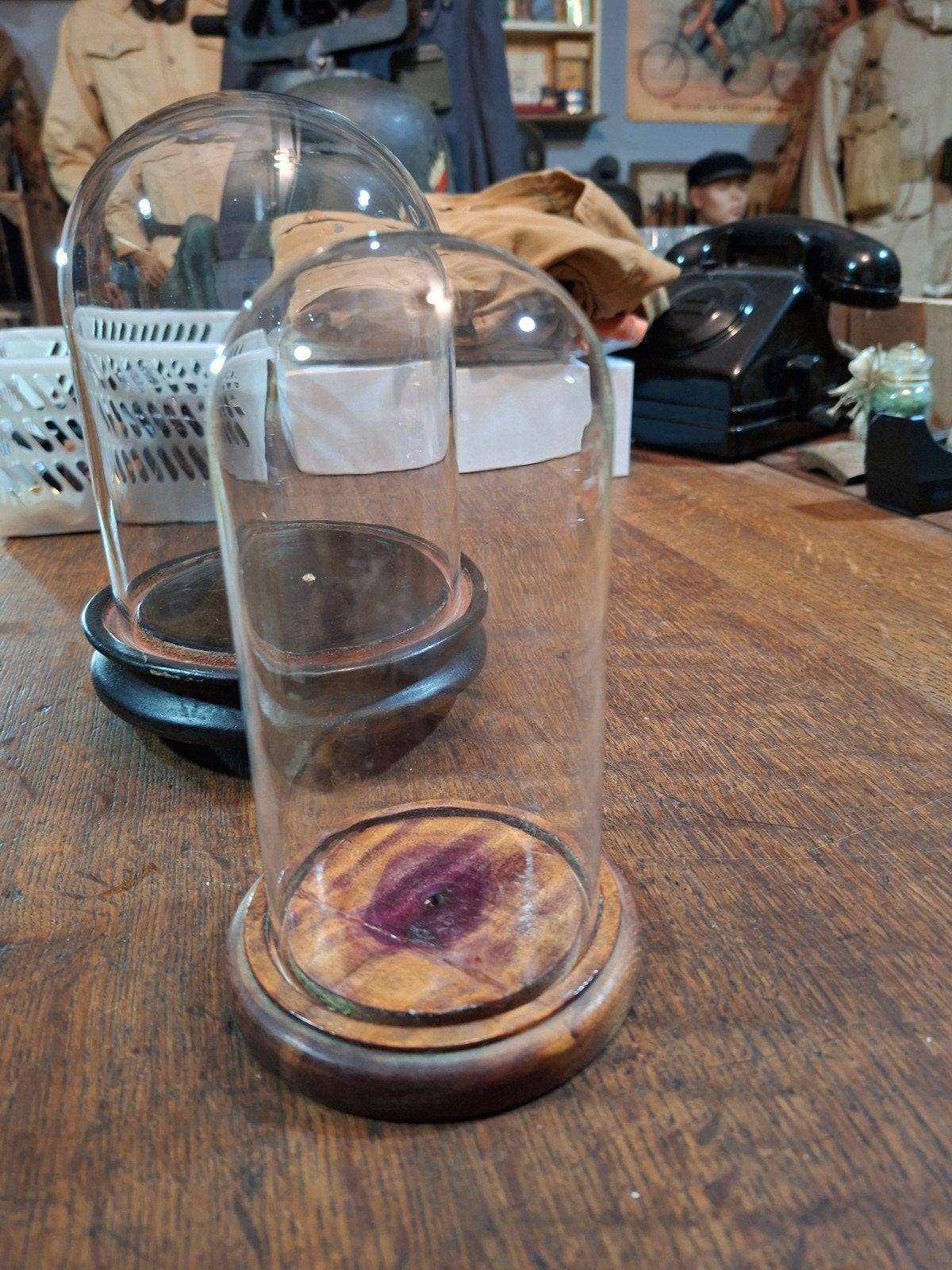 Kleine stolpen, Glas, Ophalen, Gebruikt, Handgemaakt