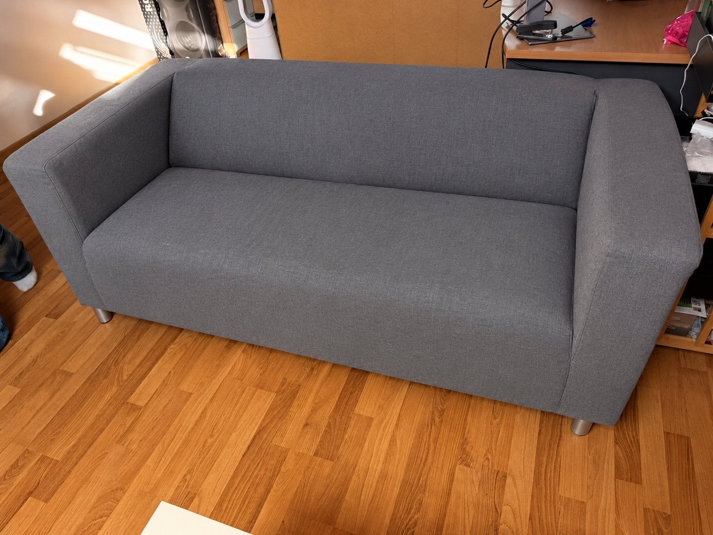 Fauteuil gris déhoussable (ikea), Ophalen, Gebruikt