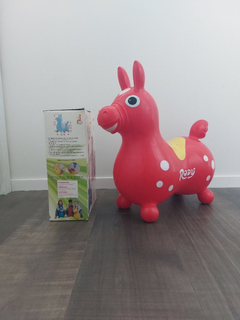 Skippypaard Rodi rood, Ophalen, Gebruikt, Jongen of Meisje