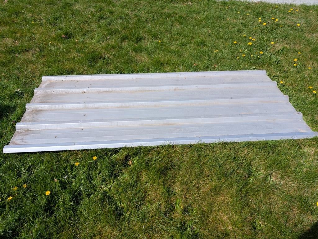 Stalen golfplaat 250x110 4 stuks, Ophalen of Verzenden, Golfplaat