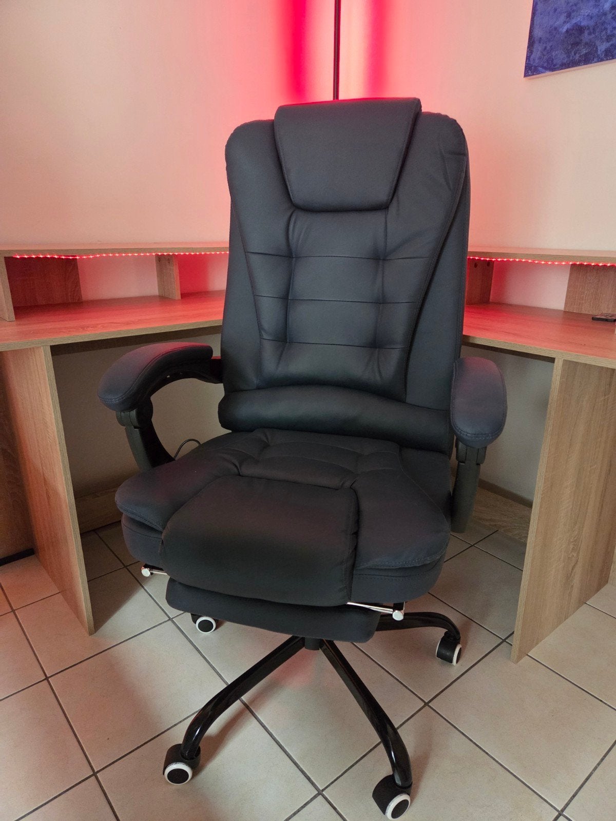 Ensemble de bureau avec fauteuil de massage, bibliothèque et, Maison & Meubles, Bureaux, Enlèvement