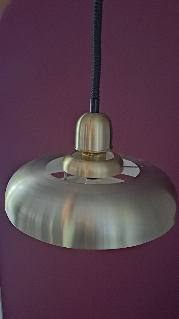 Retro hanglamp, Huis en Inrichting, Lampen | Hanglampen, Ophalen, Gebruikt, Metaal, Retro