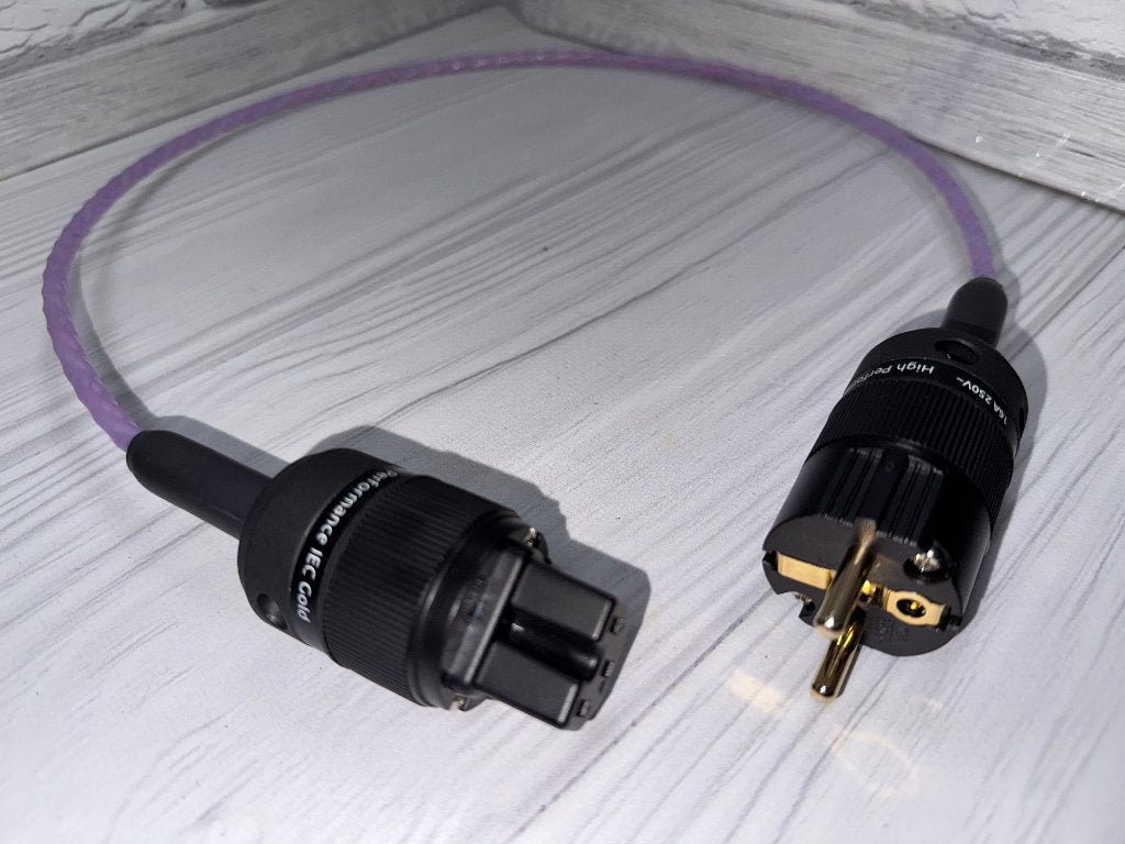 Nordost Shiva high-end audiokabel stroomkabel 1 meter, TV, Hi-fi & Vidéo, Enlèvement, Comme neuf, Moins de 2 mètres, Autres câbles
