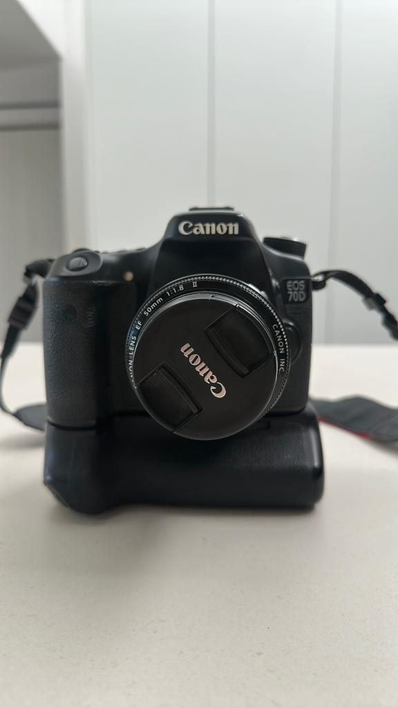 Canon 70D met canon 50mm lens, Audio, Tv en Foto, Fotocamera's Digitaal, Ophalen, Zo goed als nieuw, Canon