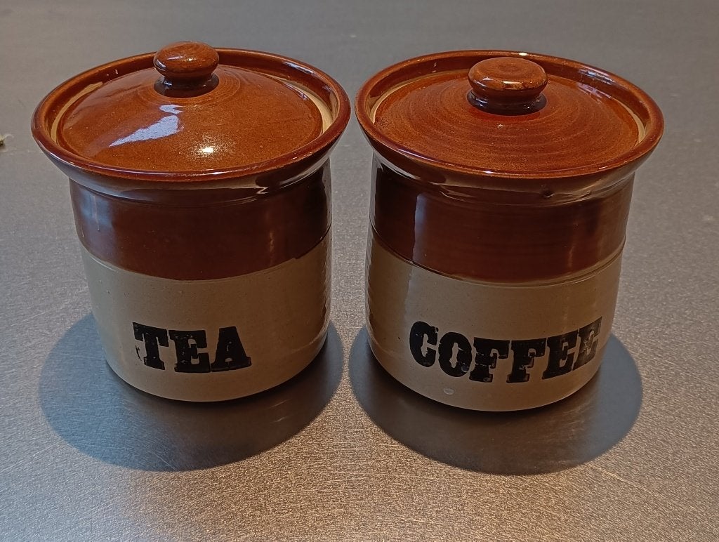 Voorraadpotten TEA & COFFEE, Pearsons of Chesterfield, Enlèvement