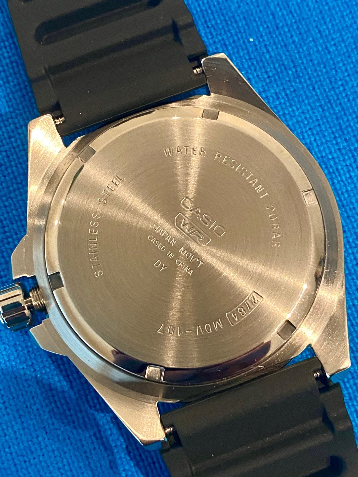 Casio MDV-107-1A3VEF Duro Pepsi Diver Watch - NEW, Ophalen of Verzenden, Zo goed als nieuw, Casio