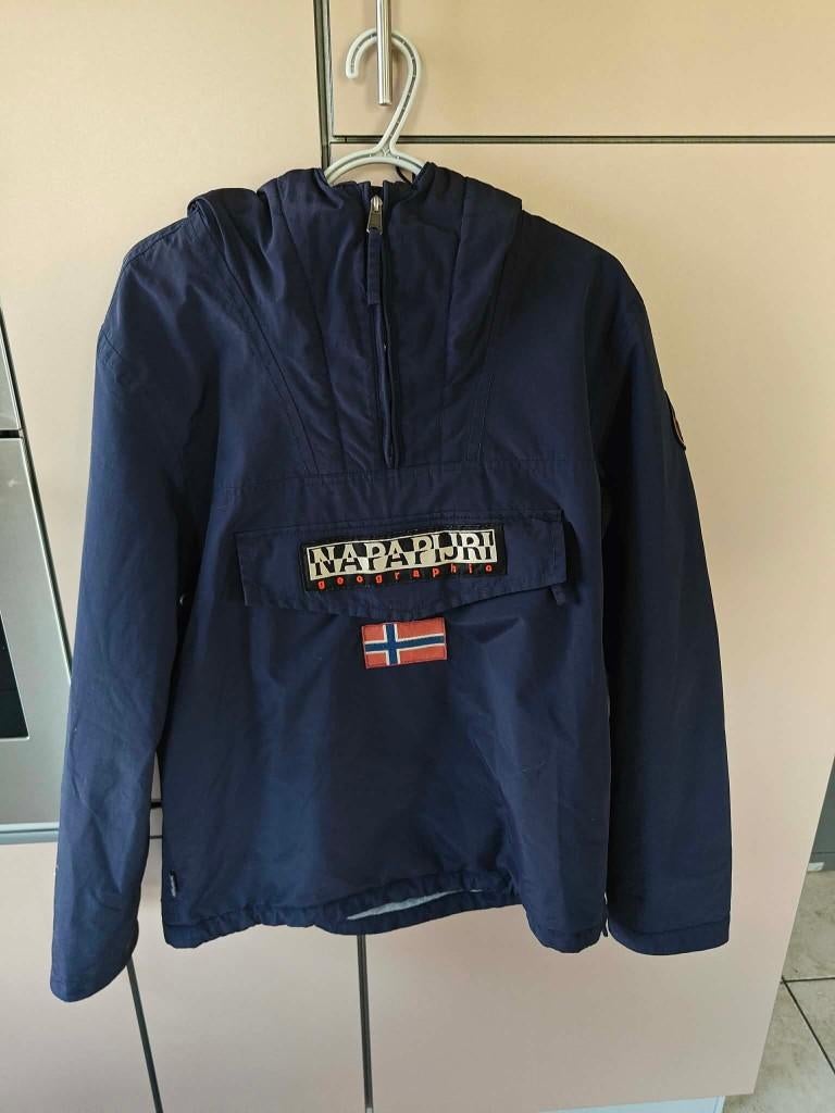 Napapijri Rainforest Heren Anorak Blauw - Maat L, Kleding | Heren, Jassen | Winter, Ophalen, Maat 52/54 (L), Blauw, Napapijri