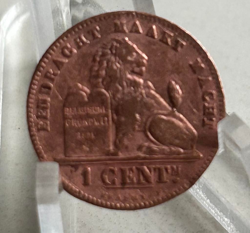 1 cent 1902 vlaams Leopold 2, Postzegels en Munten, Ophalen of Verzenden