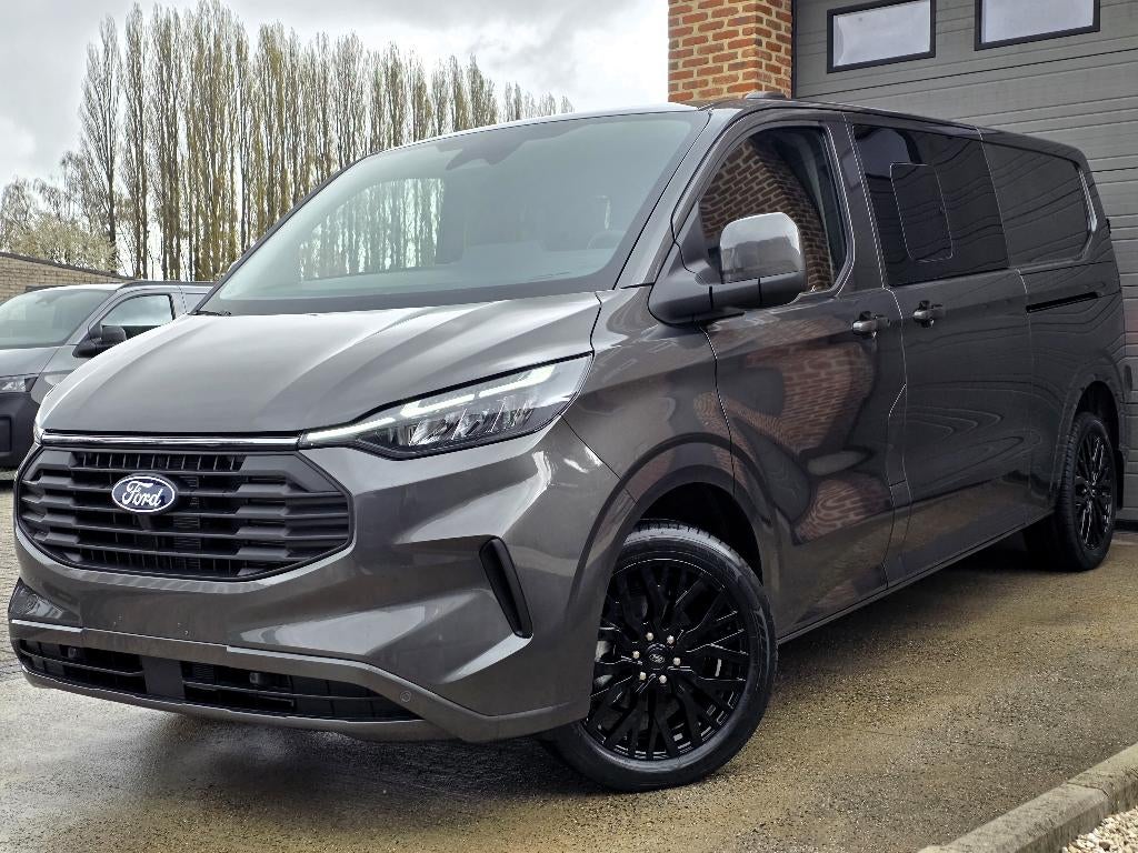 Ford Transit Custom Limited - 2025 NIEUW 0KM - DubCab 5Zits, Autos, Argent ou Gris, Achat, 6 portes, Euro 6