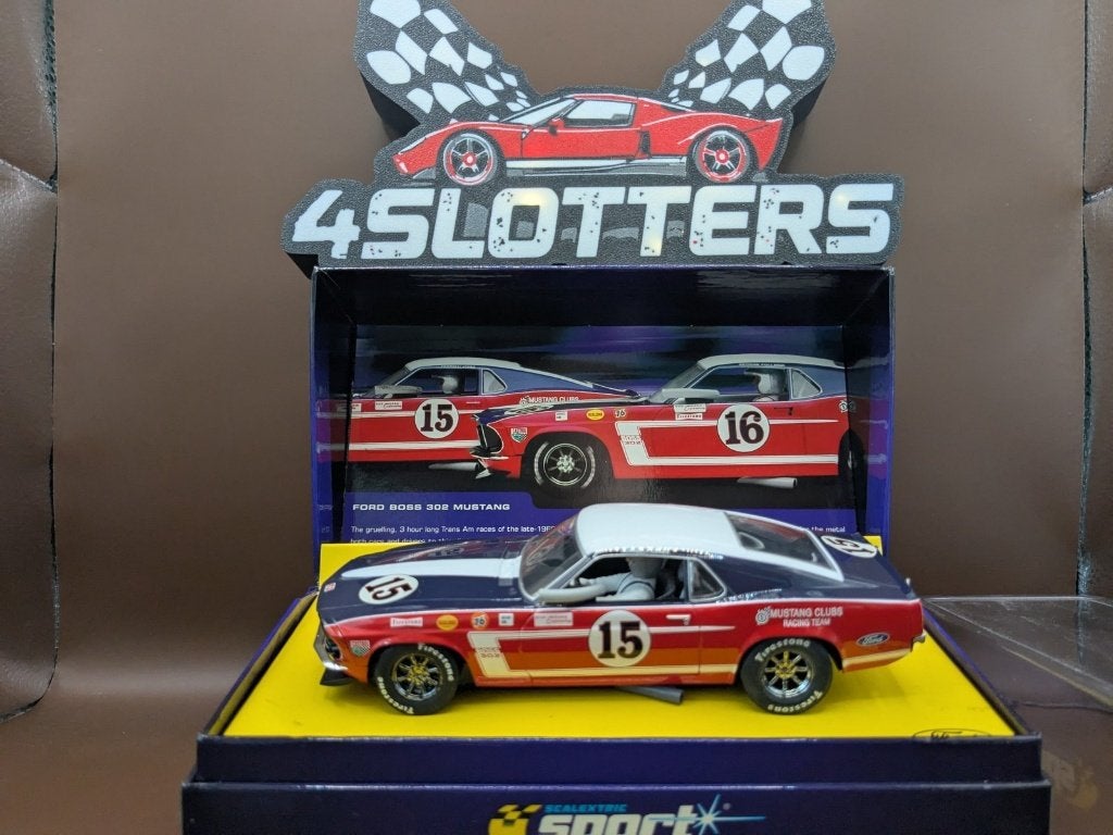 Scalextric Ford Mustang Boss 302 #15 1970, Hobby & Loisirs créatifs, Enlèvement ou Envoi, Utilisé, Voiture, Autres marques