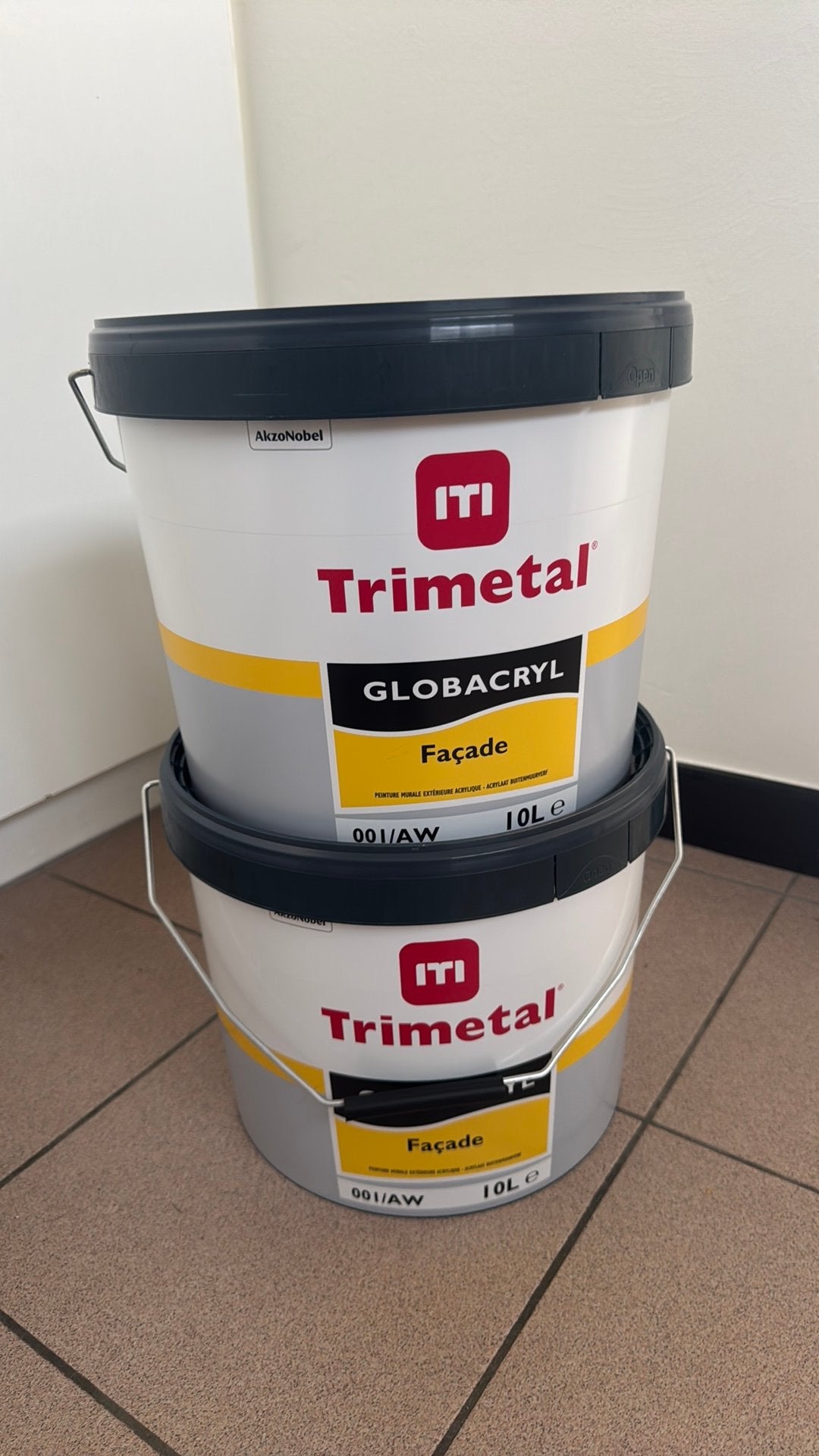 20 liter professionele buiten muurverf, Ophalen, Zo goed als nieuw, Wit